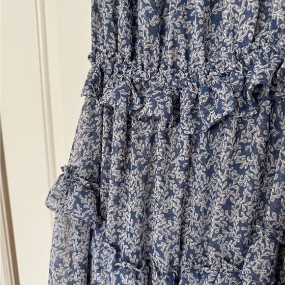 Misa Los Angeles Ryane dress in blue vine - Picture 6 of 6